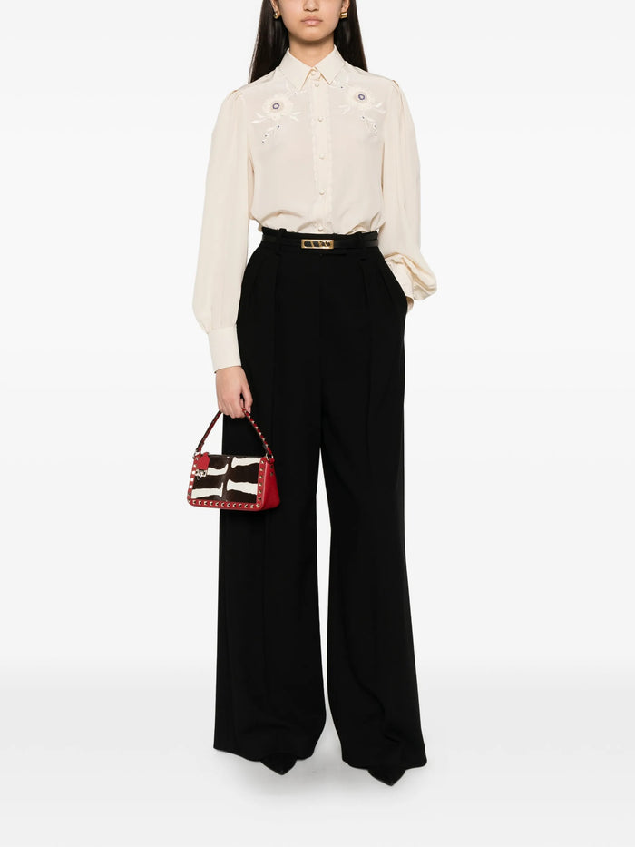Embroidered Shirt Nude & Neutrals Camicia