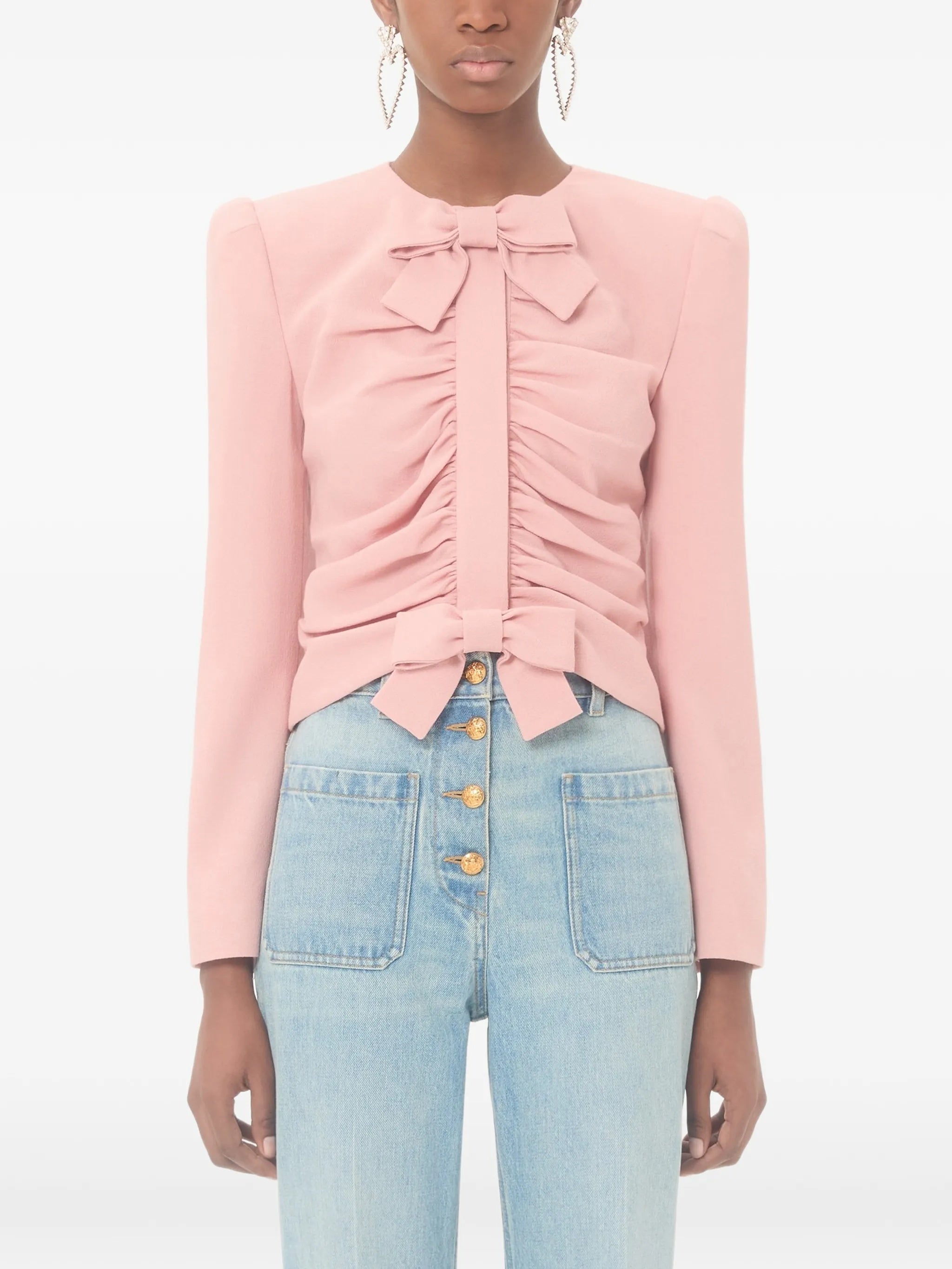 Giacca Rouche Pink & Purple Wool |