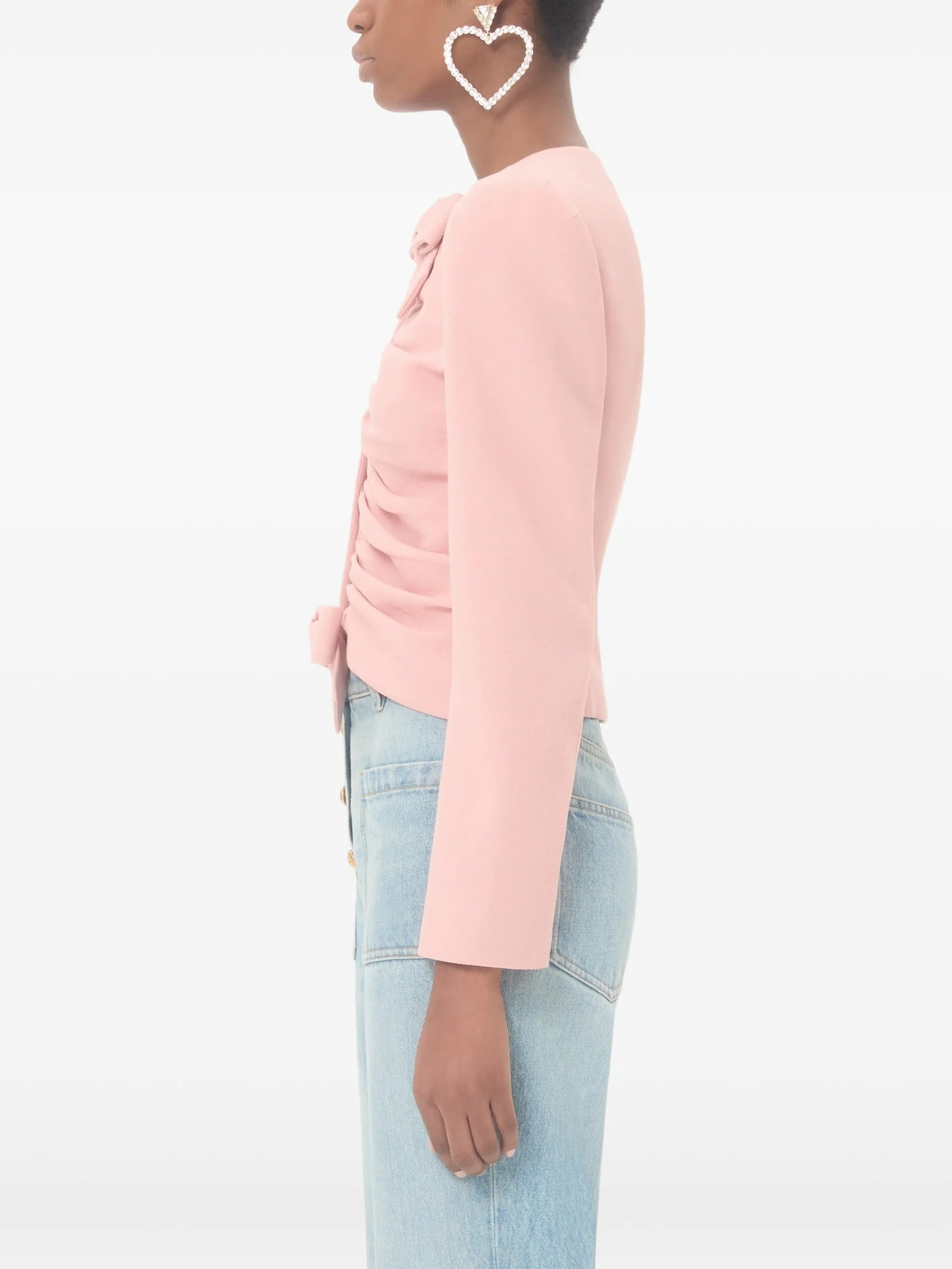 Giacca Rouche Pink & Purple Wool |
