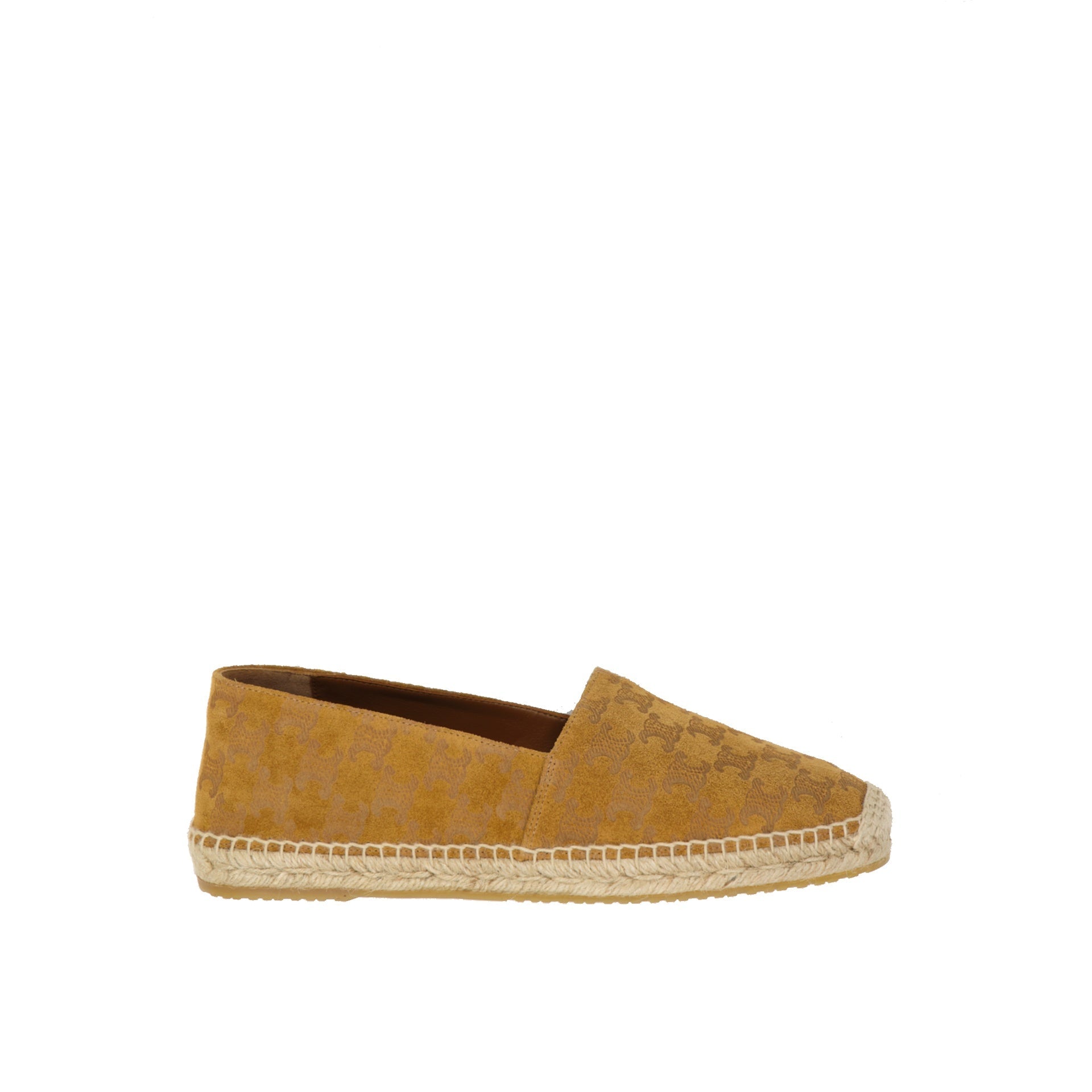 Taillat Triomphe Suede Espadrilles Brown Calf Leather