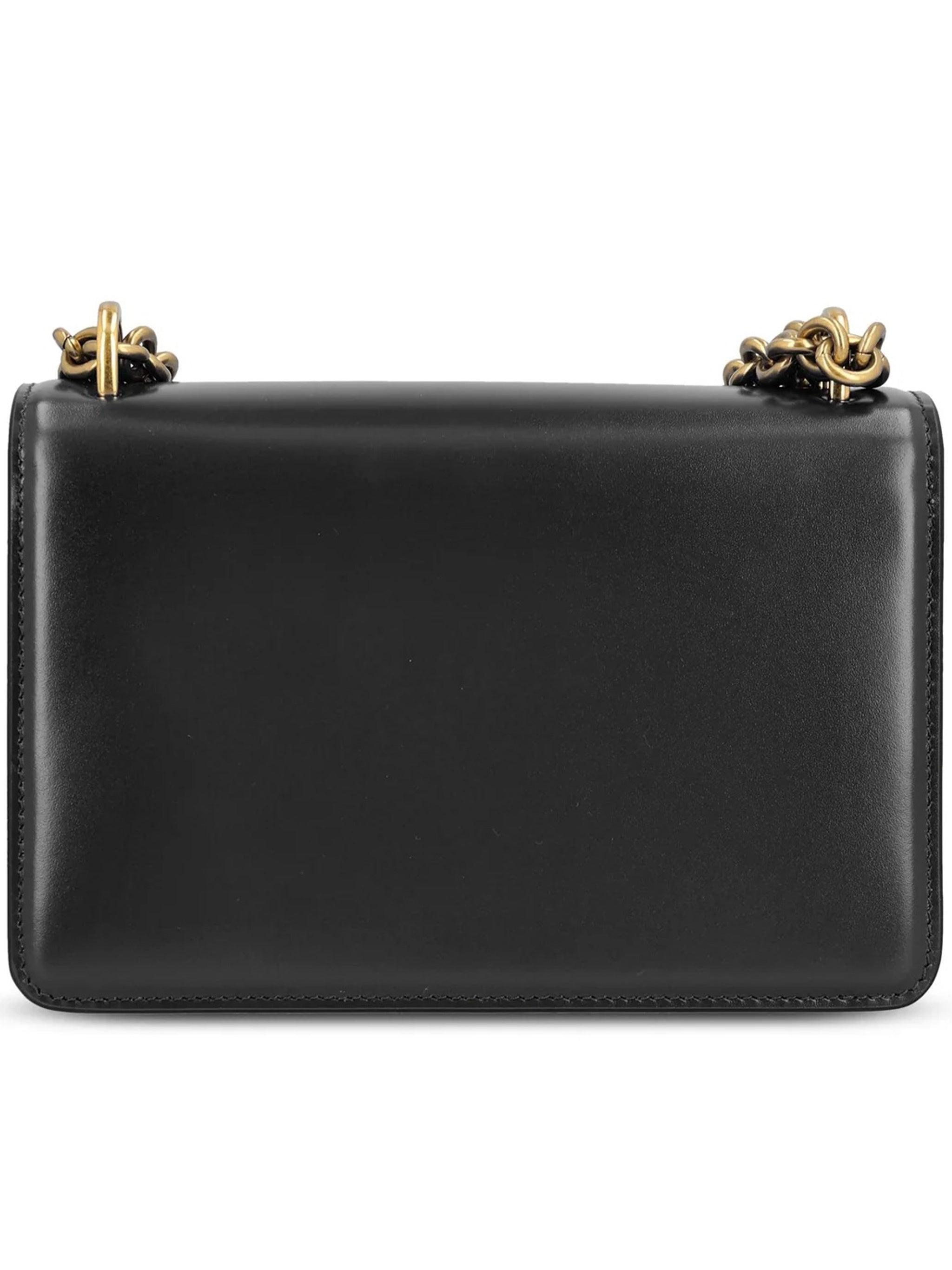 Small Shoulder Bag Vain Black Leather | Borsa