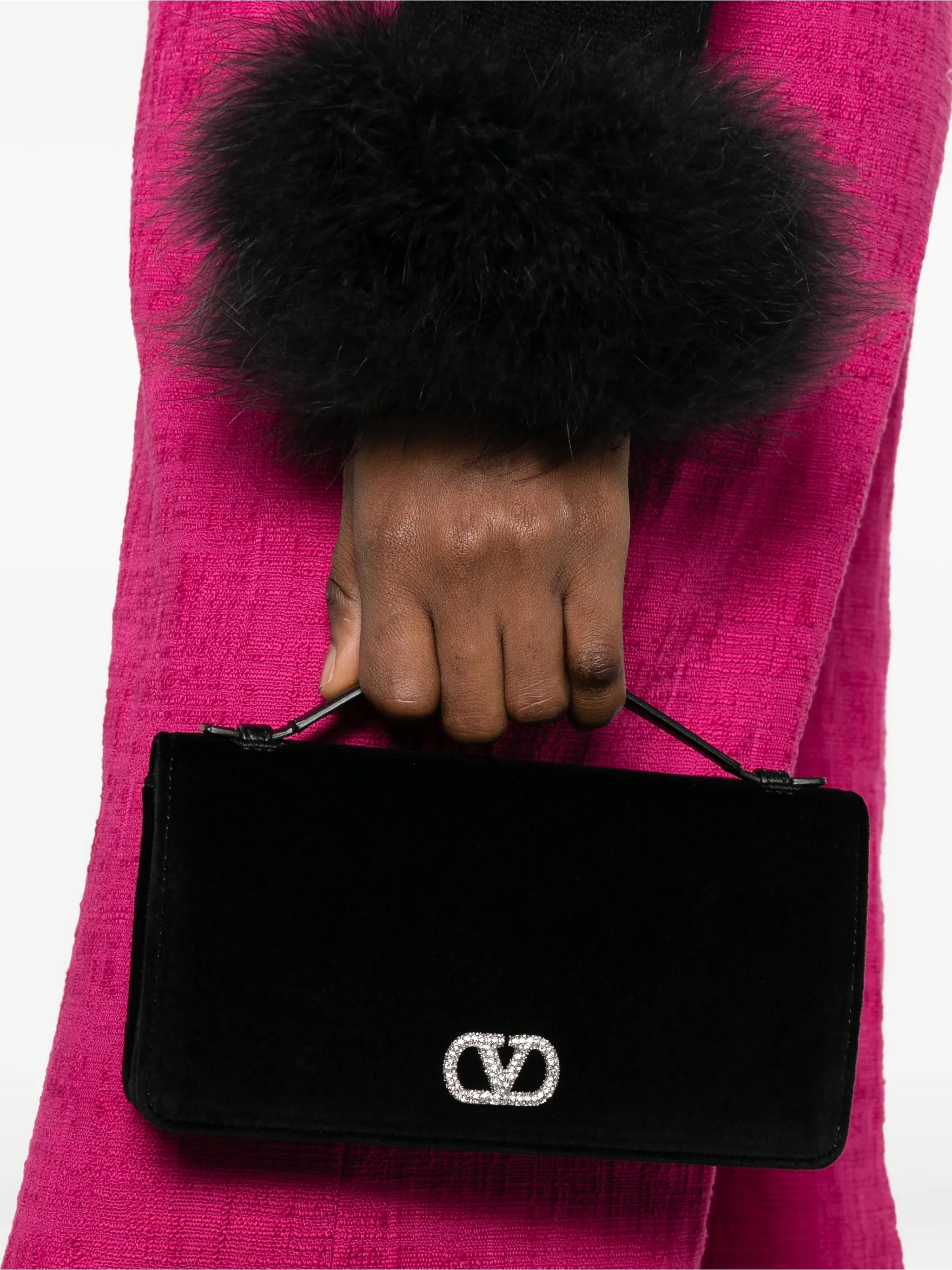 Wallet W-strap Vlogo Signature Black Borsa