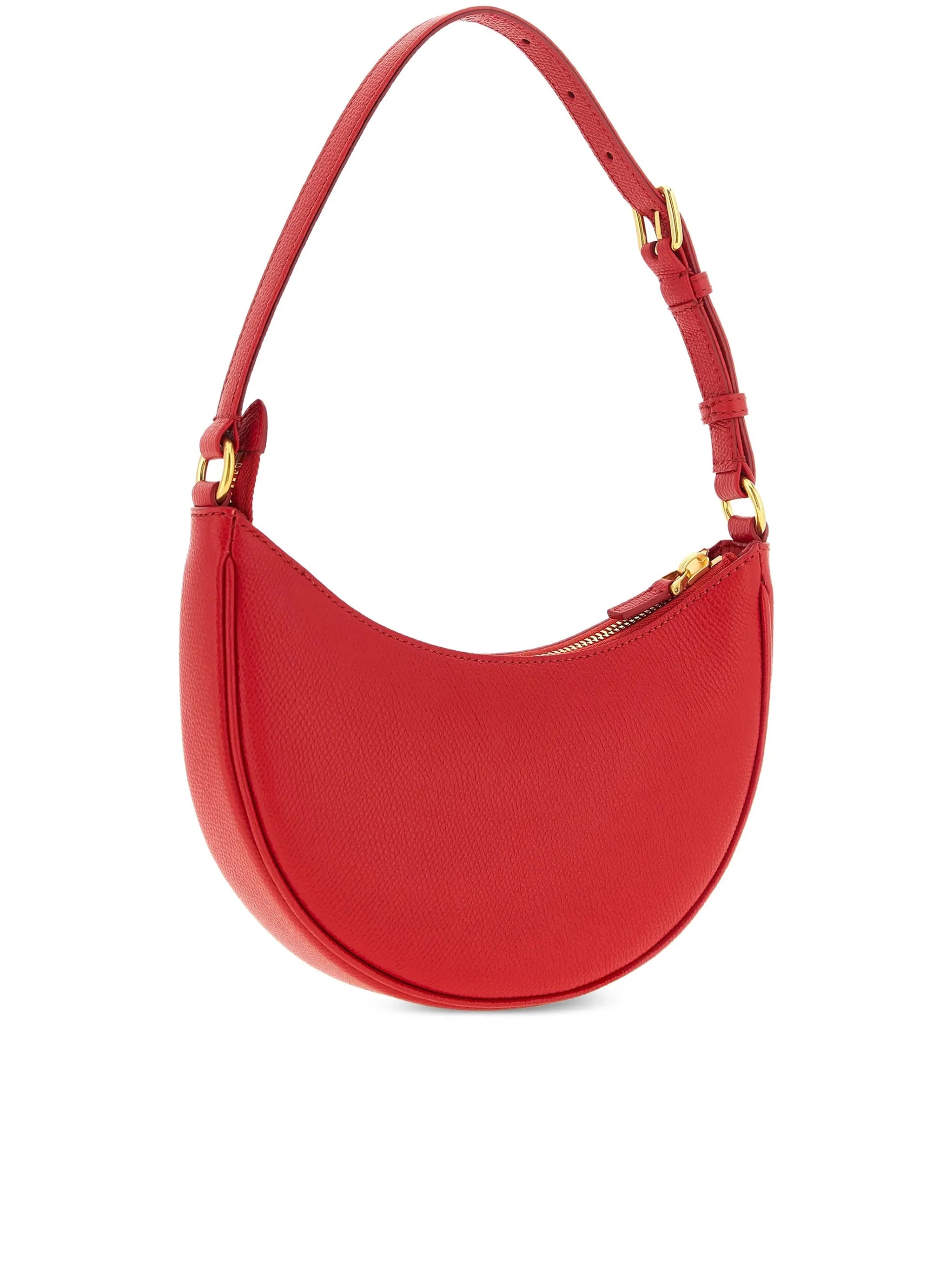 Mini Hobo Vlogo Signature Red Leather | Borsa