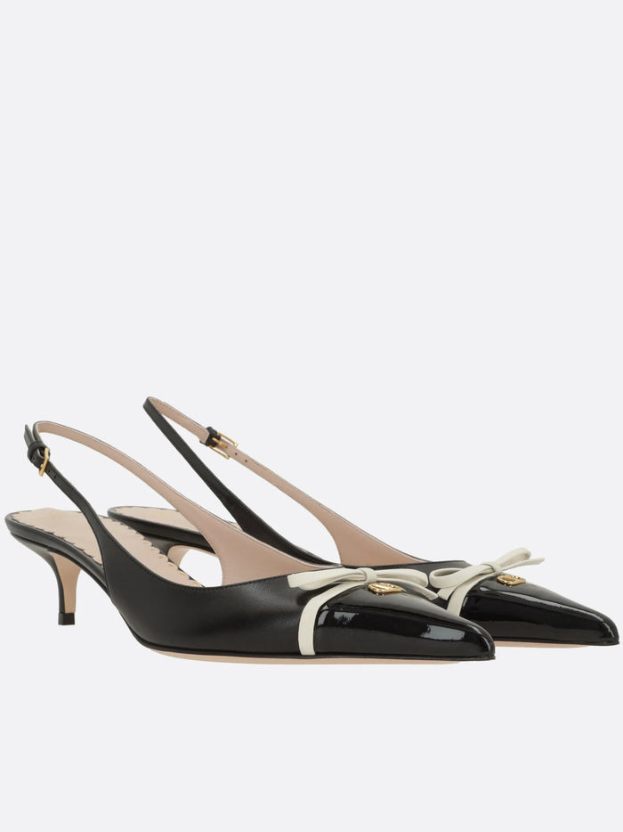Sling Back Black Patent Leather | Calzature