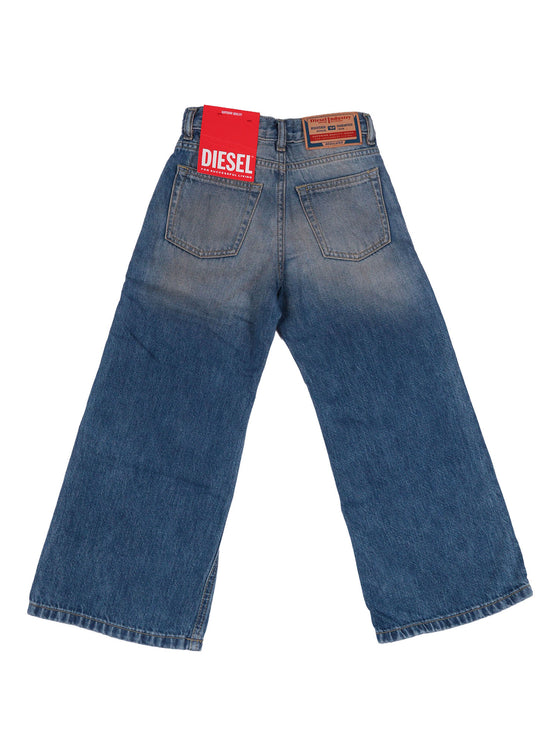 5 Pockets Blue Cotton Jean