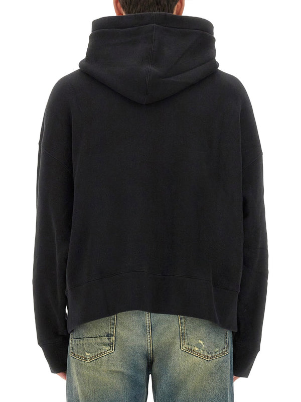 Enzo Sweatshirt From The Tropics Black Cotton Sweatshirts