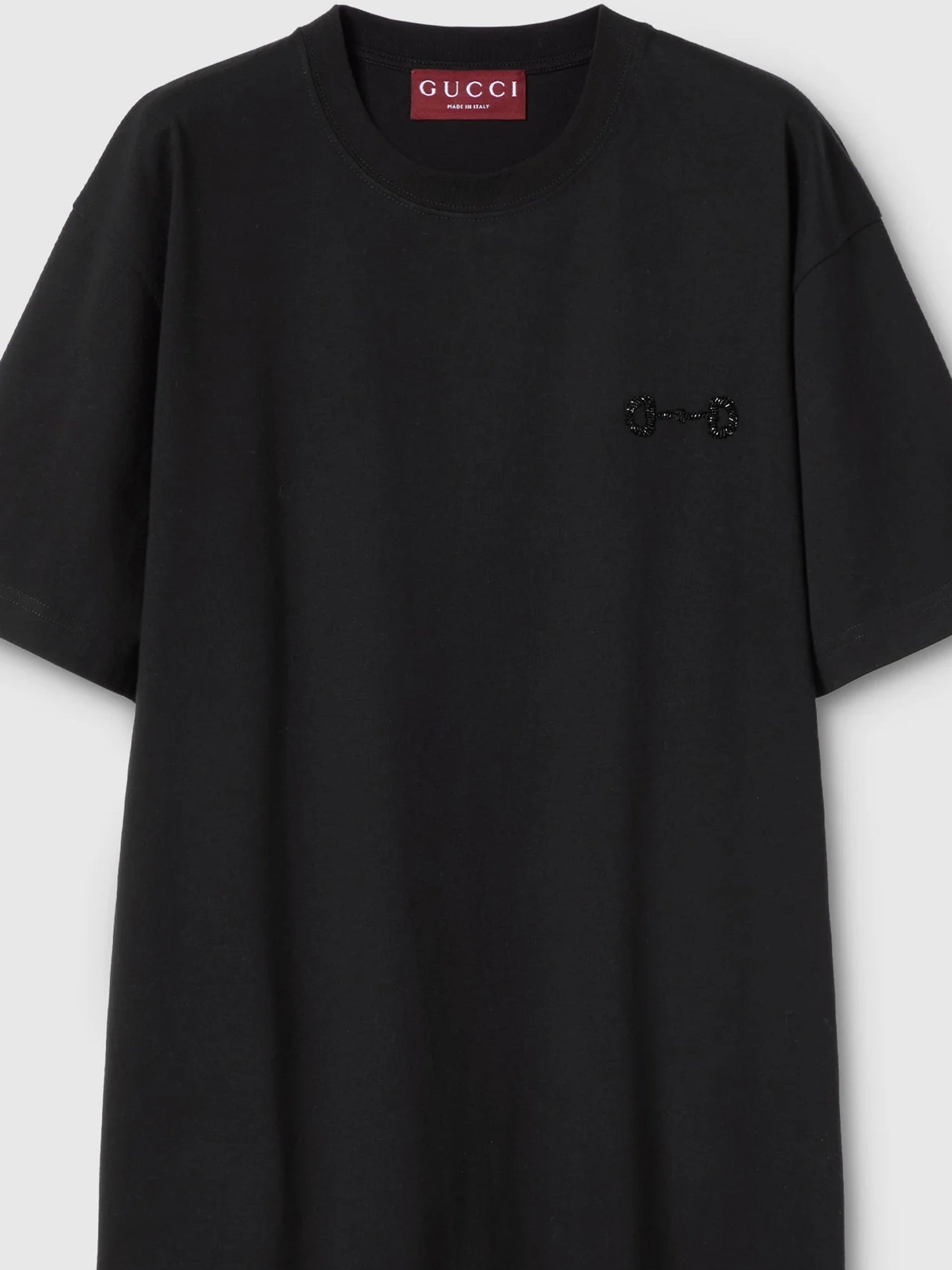 Regular Medium Cotton Jersey Black T-shirt