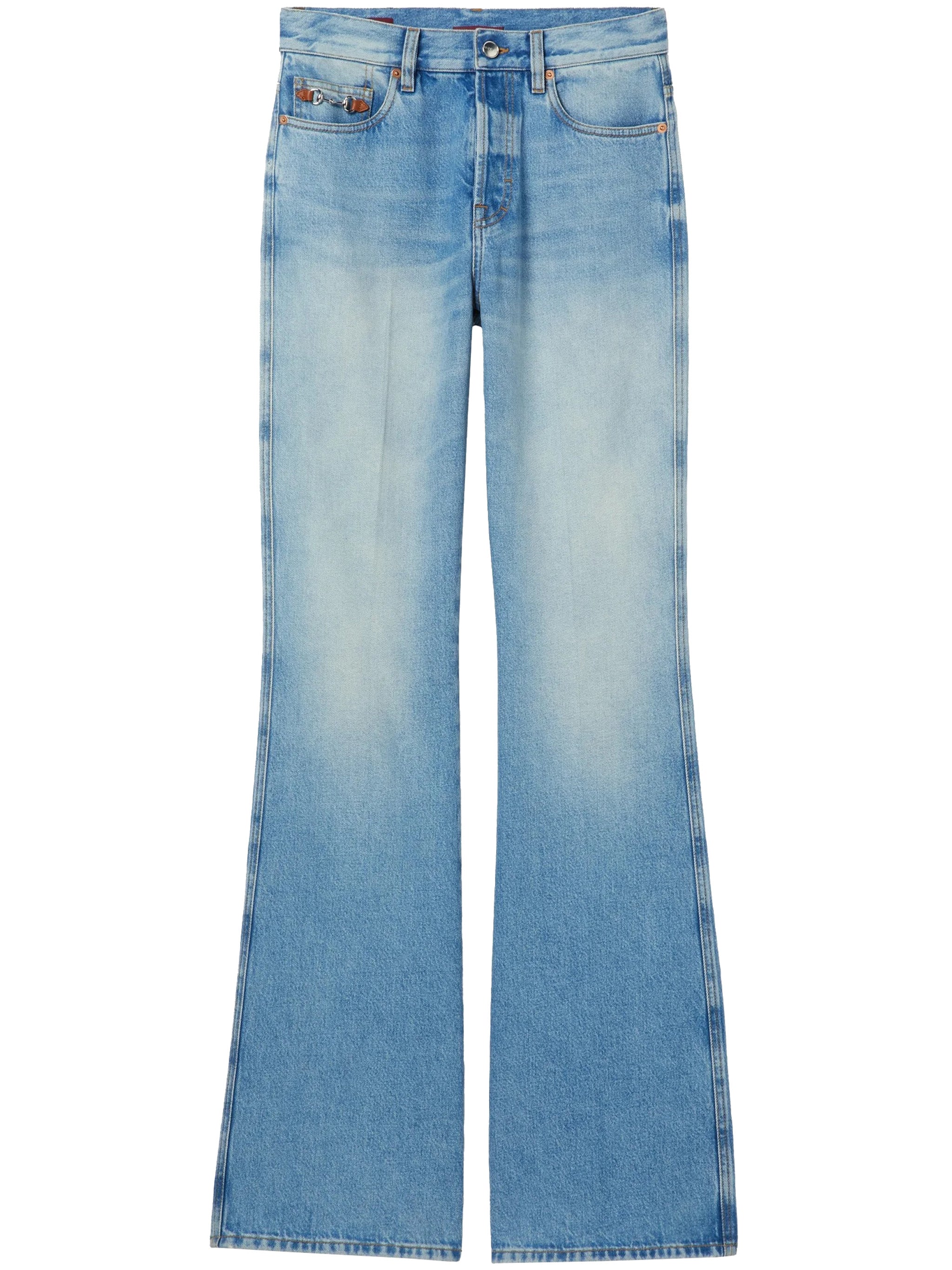 Mid Rise Flare Pant Certified Blue Jean