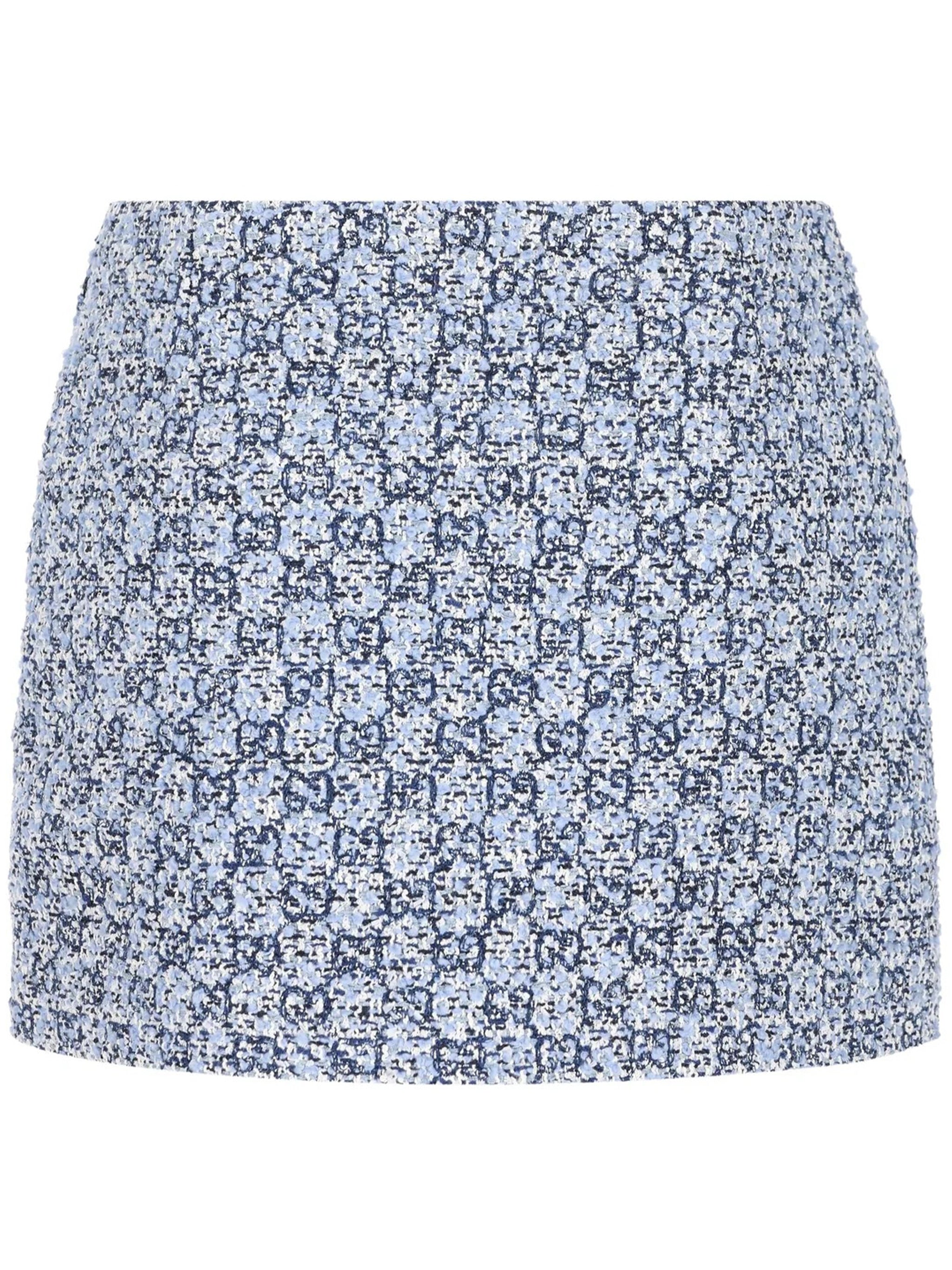 Skirt Multicolor Gg Tweed Black Gonna