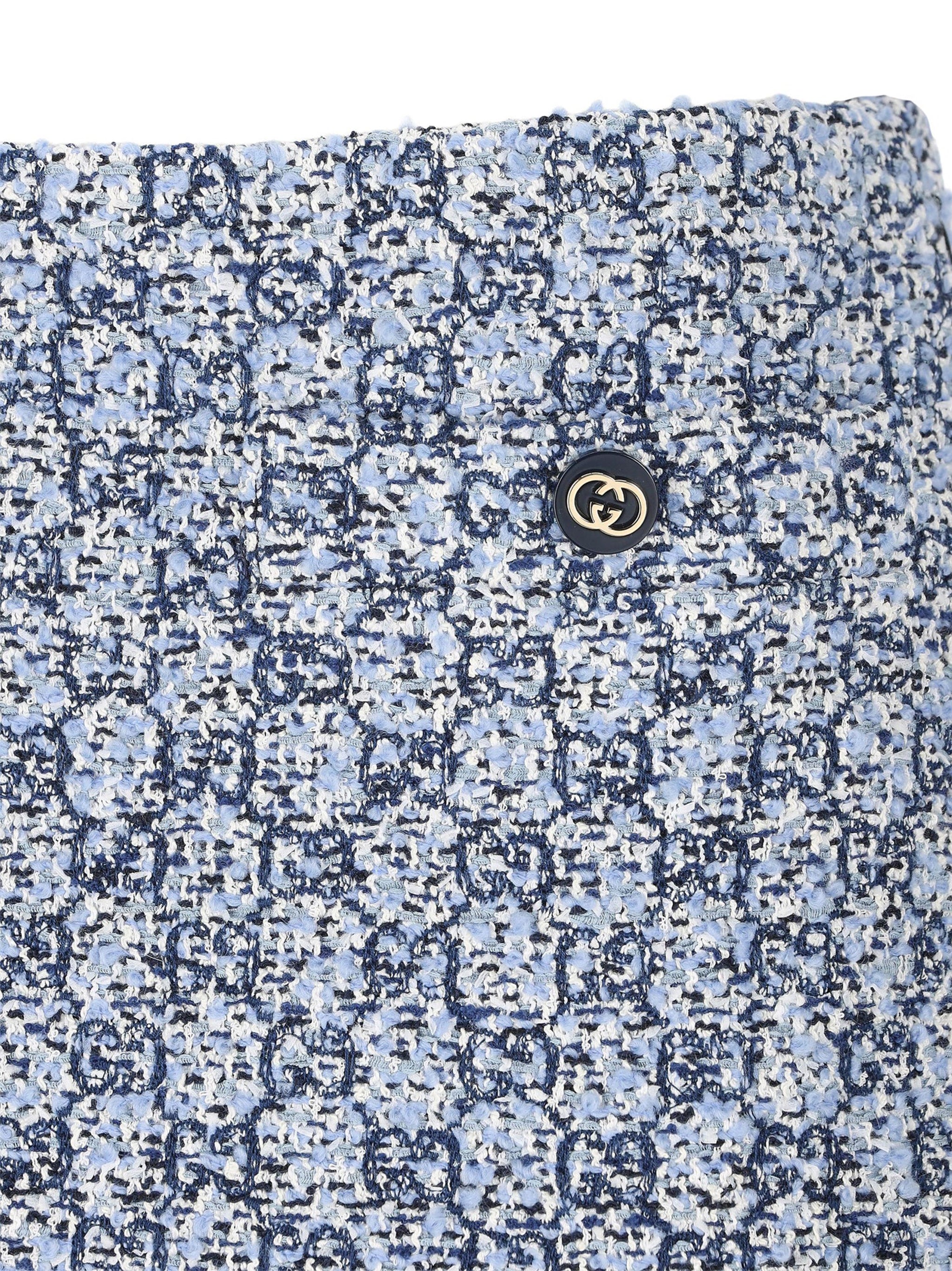 Skirt Multicolor Gg Tweed Black Gonna
