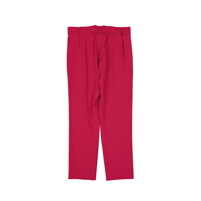 Herno High Waist Pants Red Elastane Polyester Wool