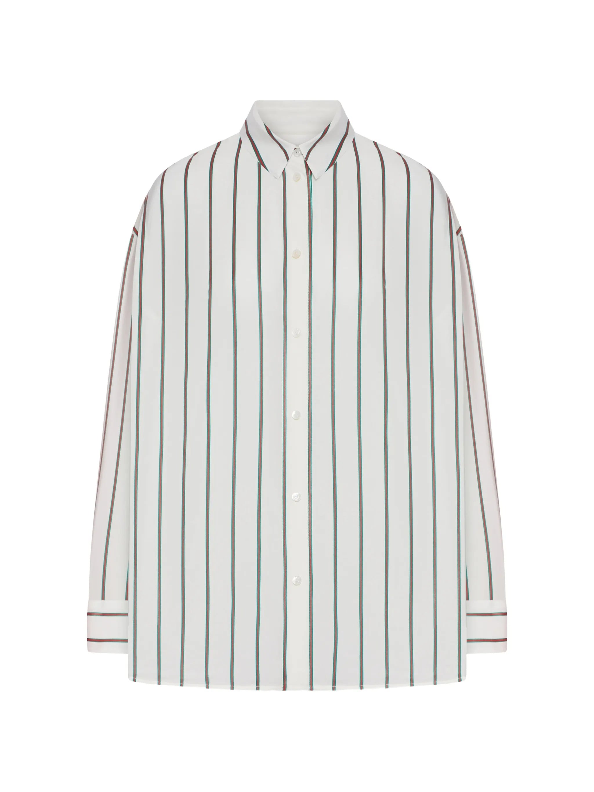 Shirt Web Silk Habotai White Camicia