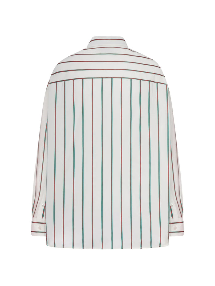 Shirt Web Silk Habotai White Camicia