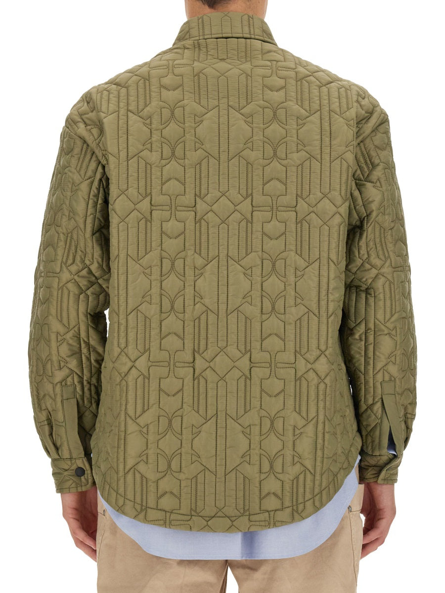 Monogram Shirt Military Green Polyamide