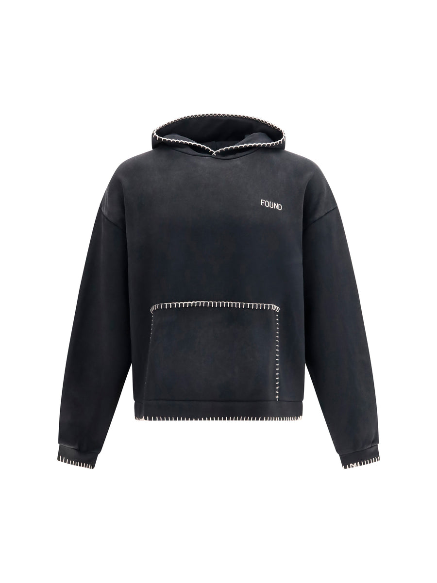 Hoodie Vintage Black Cotton Sweatshirts