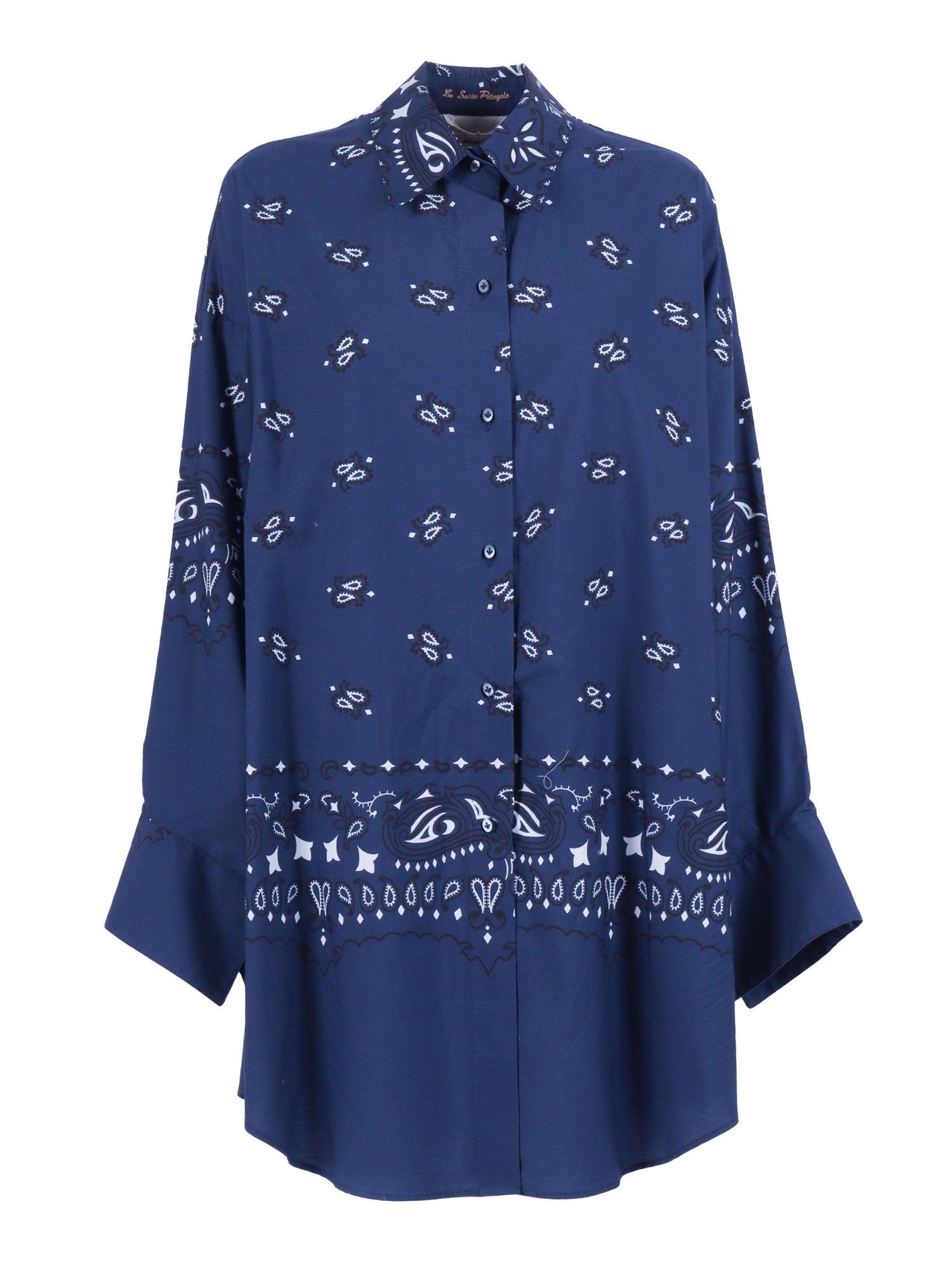 Blu Patterned Shirt Blue