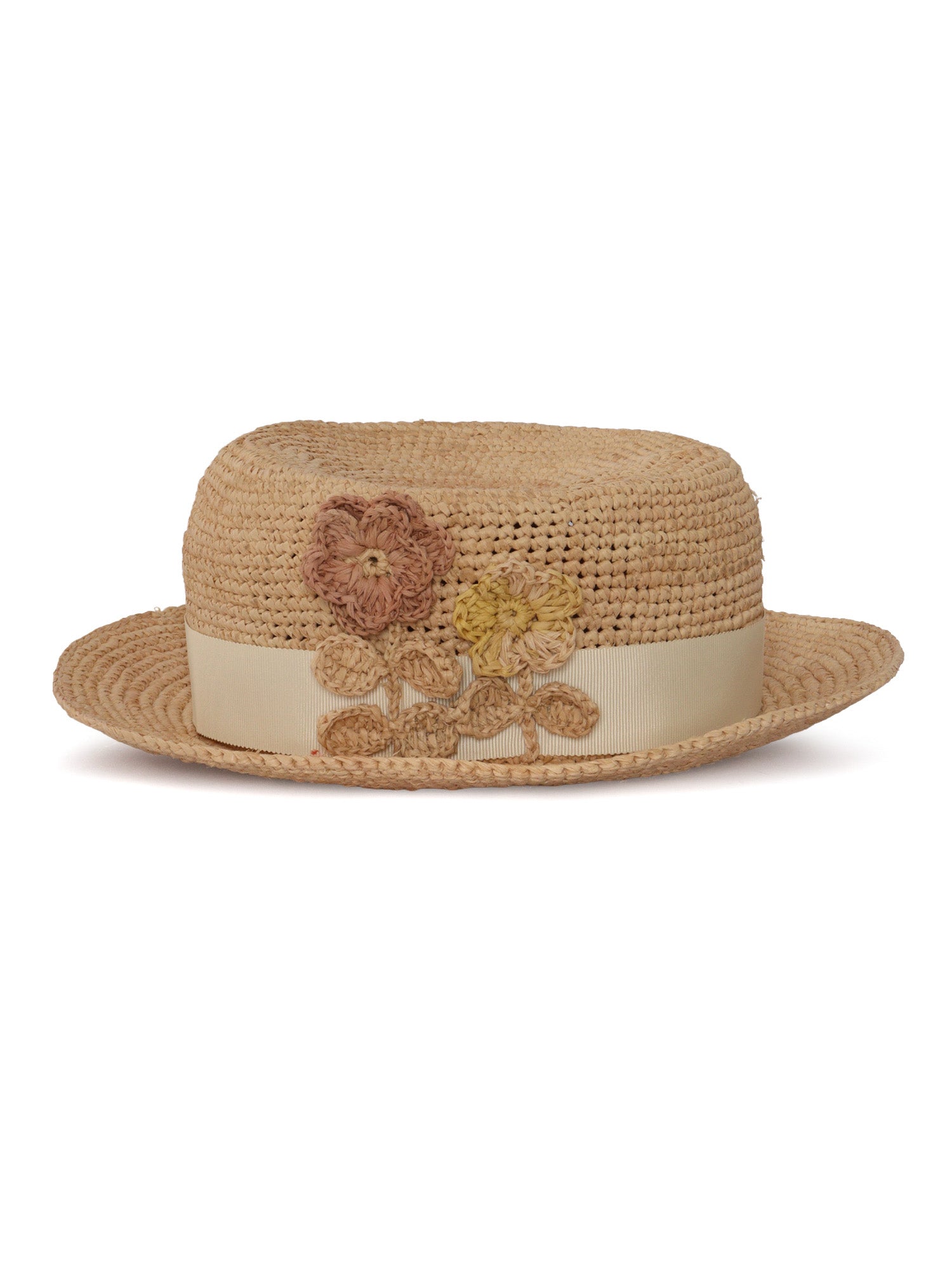 Bonpoint beige Lyse hat Raffia