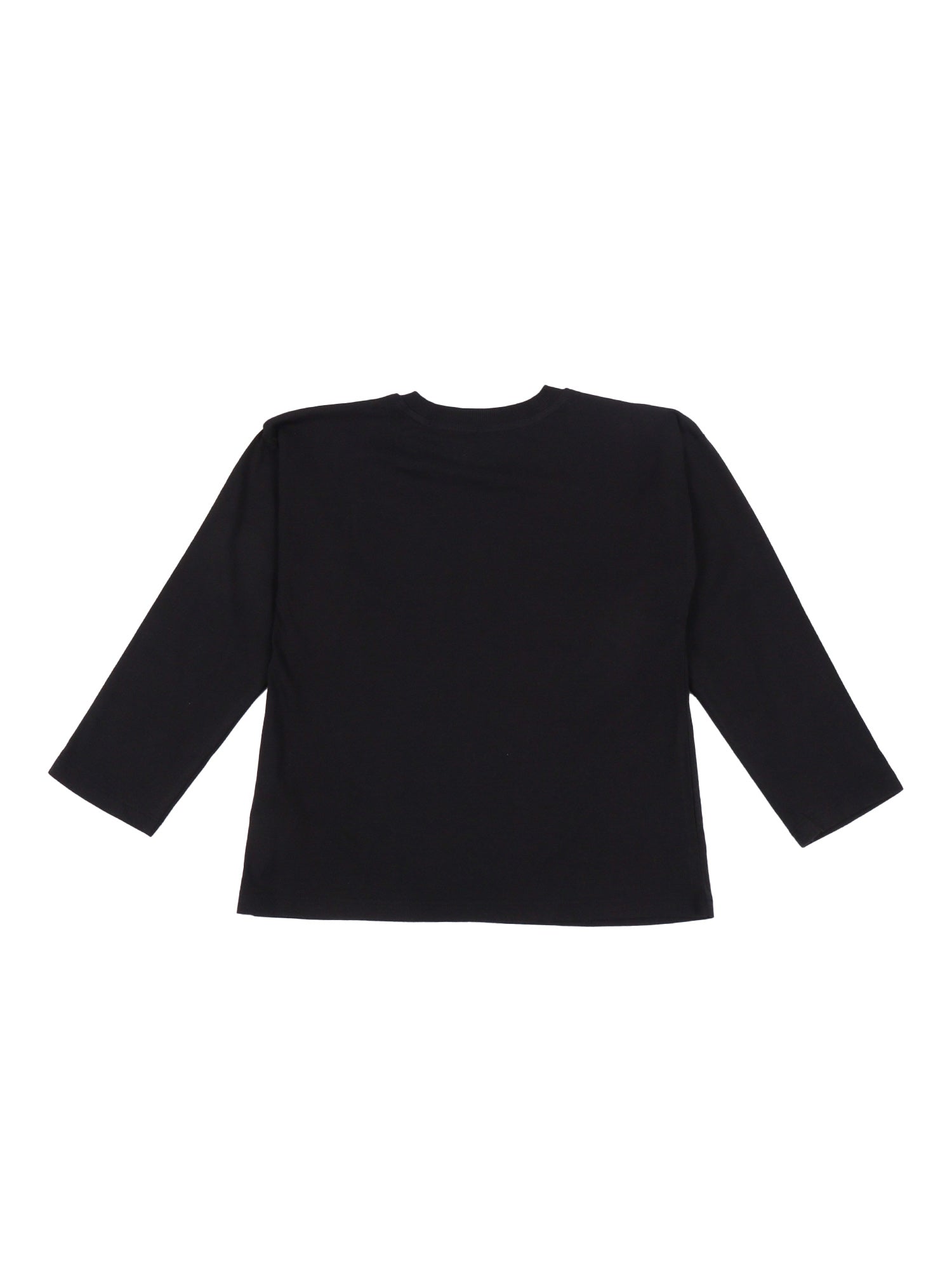 Mammoth Long Sleeve T-Shirt Black Organic Cotton Short Sleeves