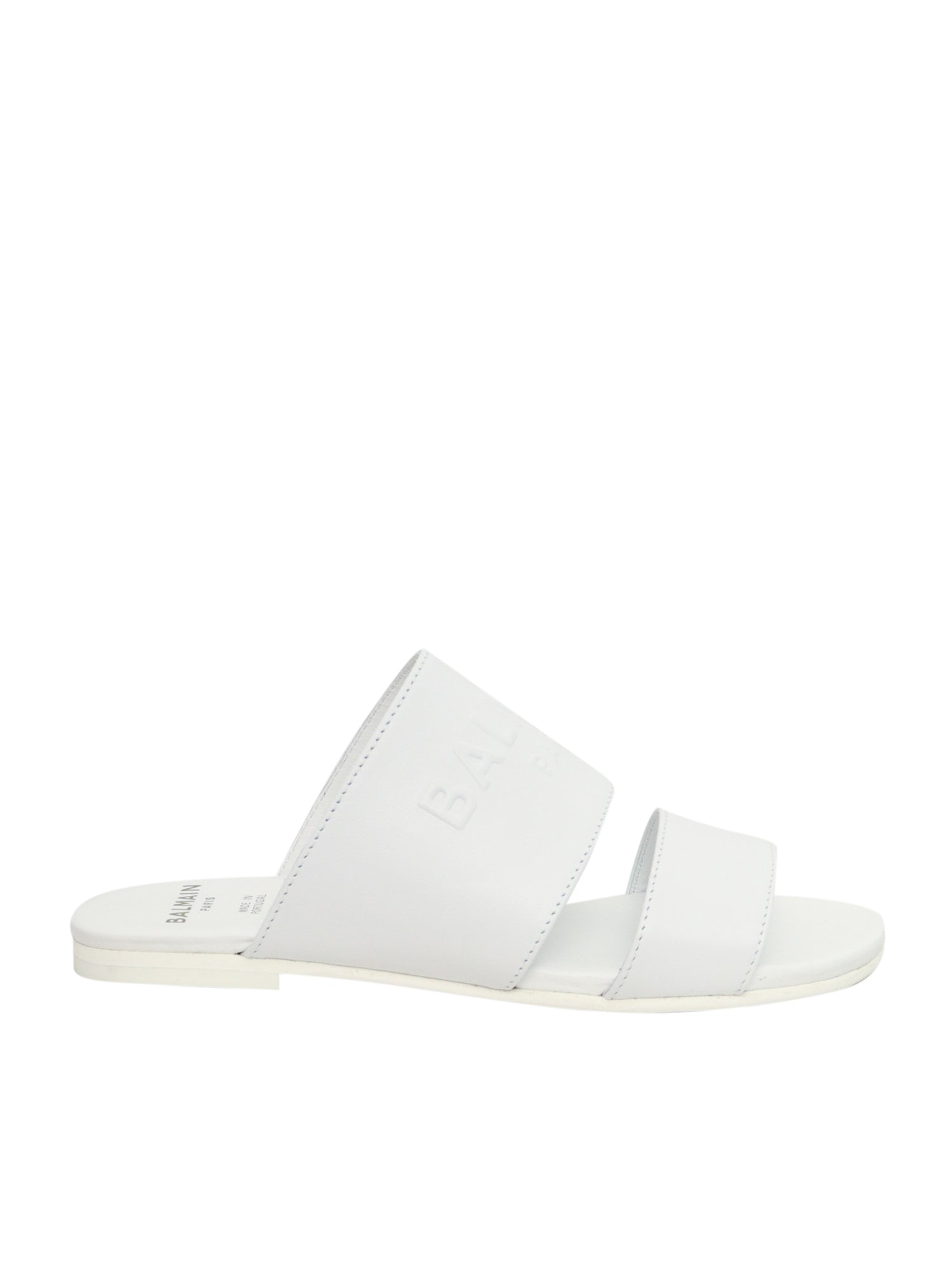 SANDALS White Leather