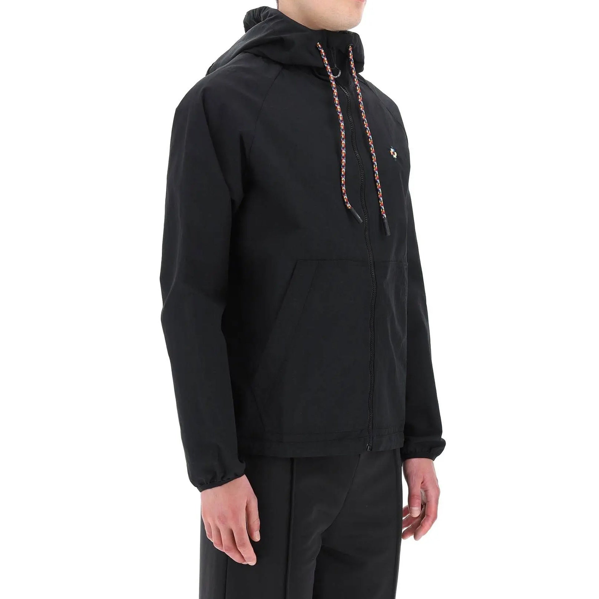 County Of Milan Windbreaker Jacket Black Polyamide