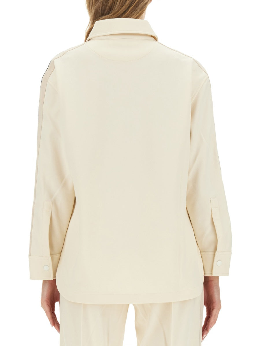 Monogram Sports Shirt Beige Polyester