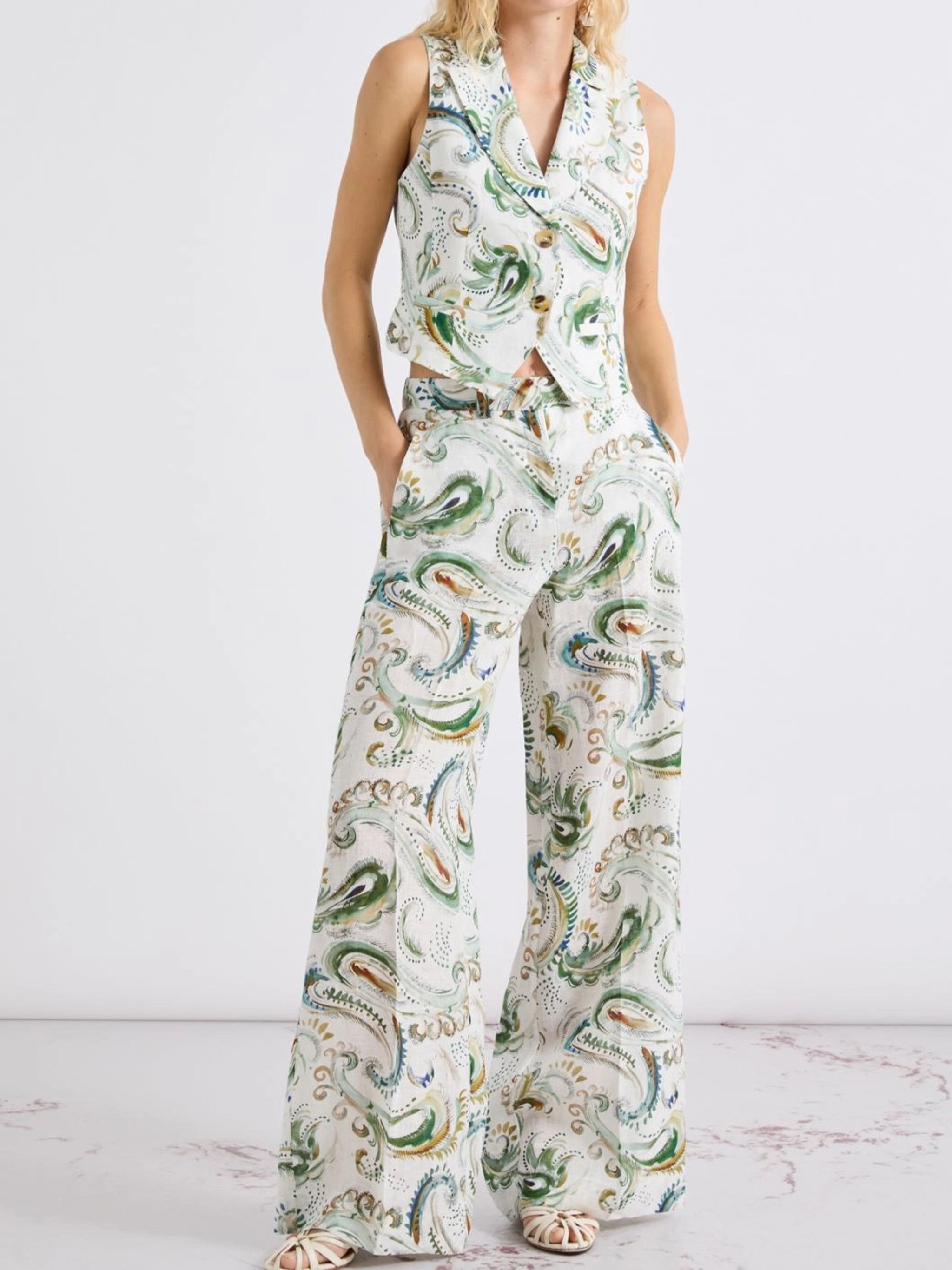 Mlldomino White Pantaloni