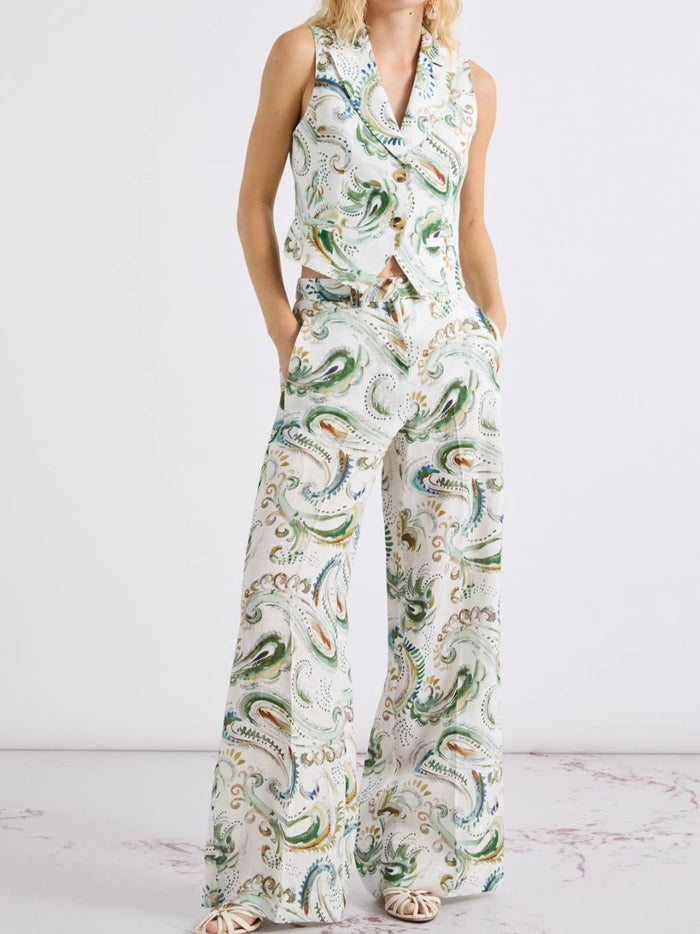 Mlldomino White Pantaloni