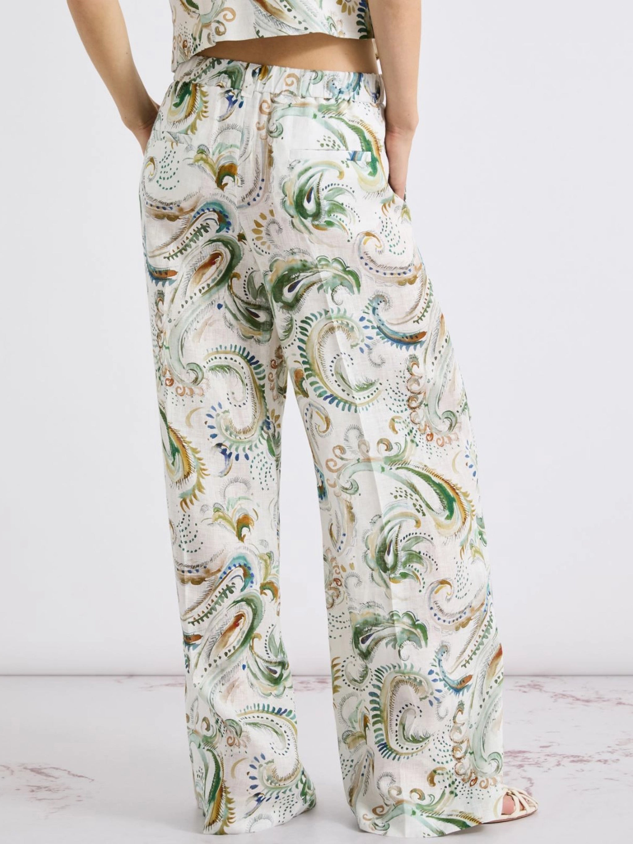 Mlldomino White Pantaloni