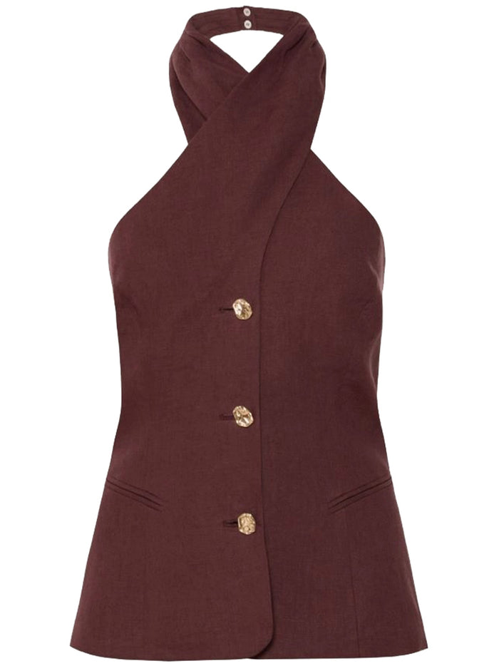 Mllgiorno Brown Top