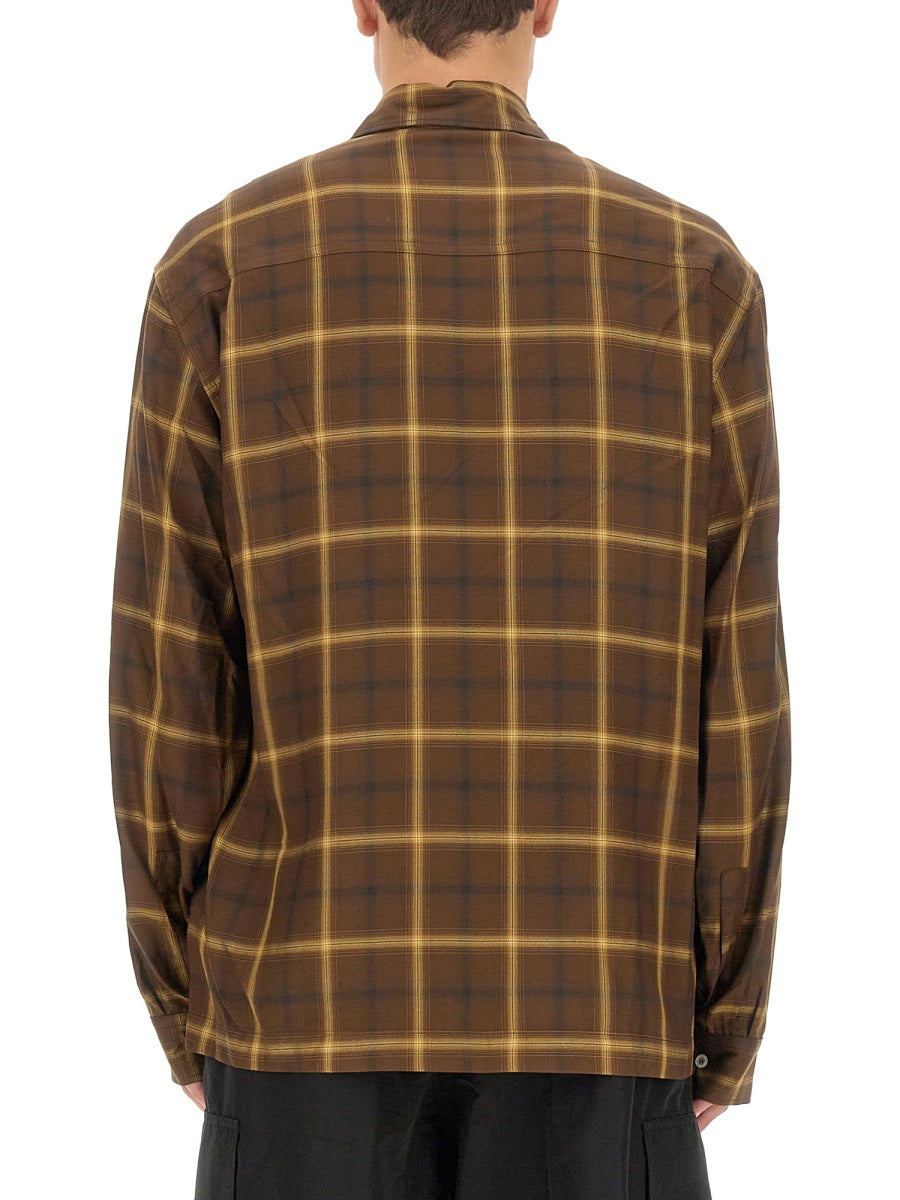 Monogram Shirt Brown Rayon