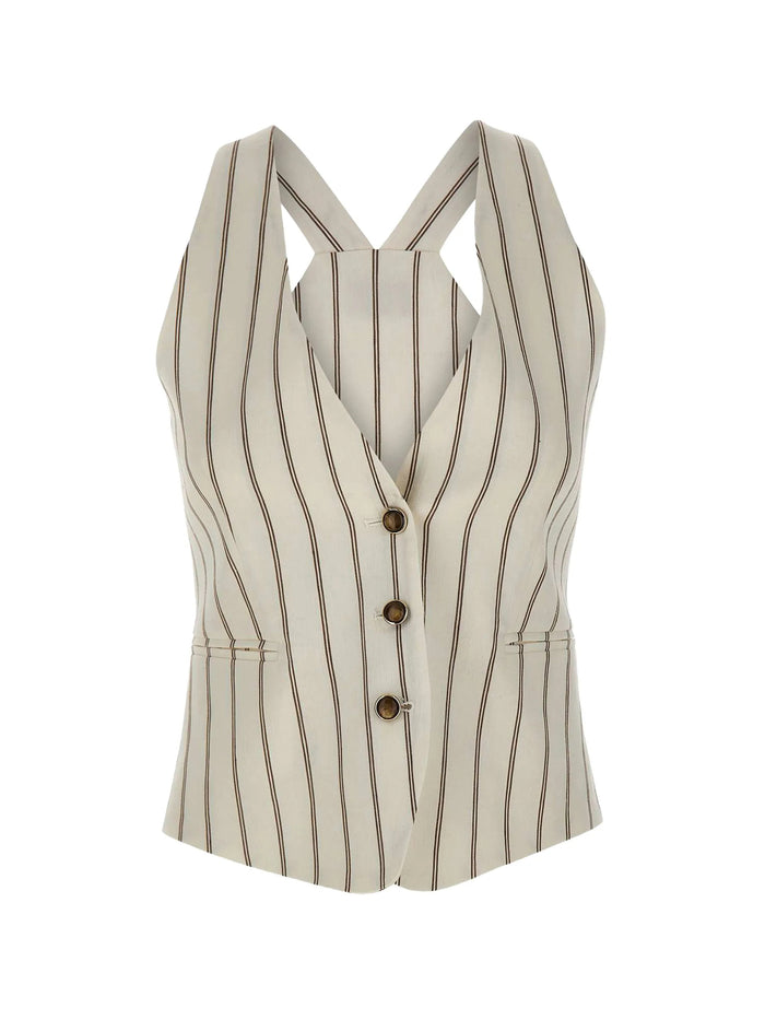 Mllteso White Gilet