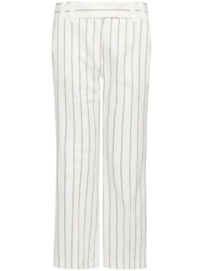 Mllfebo White Pantaloni