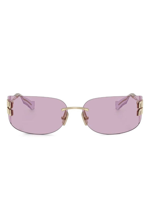 Miu - Smua51zvn90o Pale Gold Sunglasses
