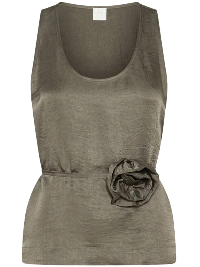 Mlmapogeo Brown Top