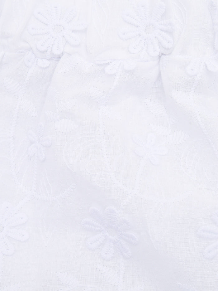 DAISIES VOILE PANTS White