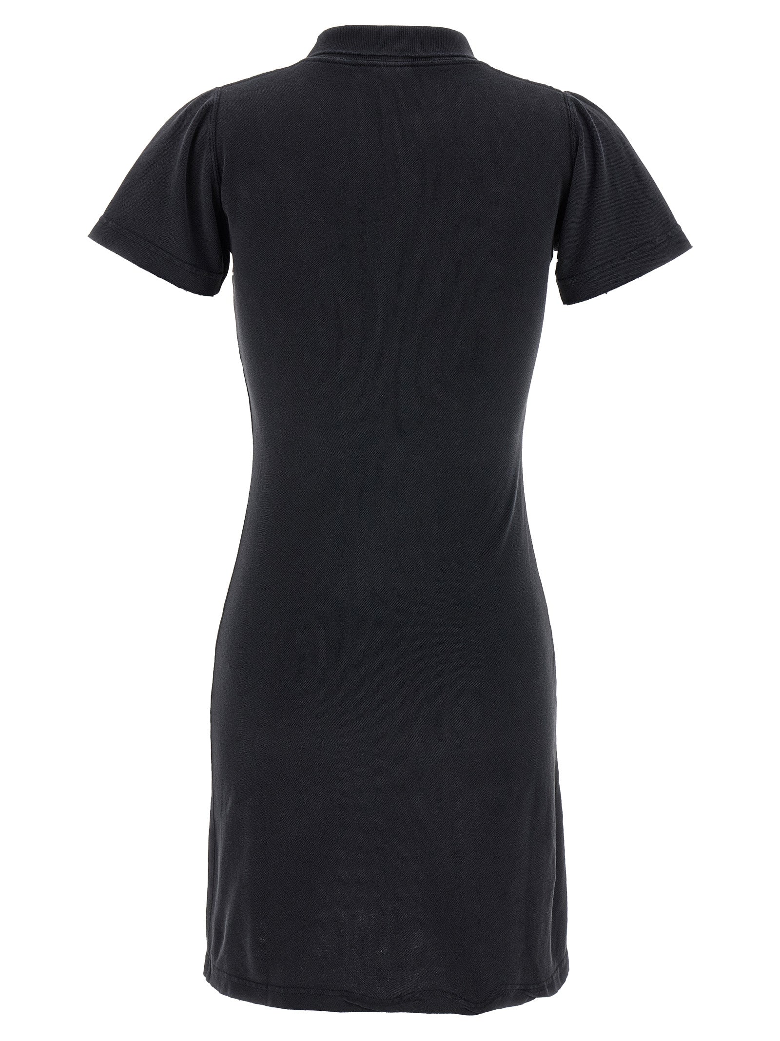 Laurel Classic polo dress Black Cotton