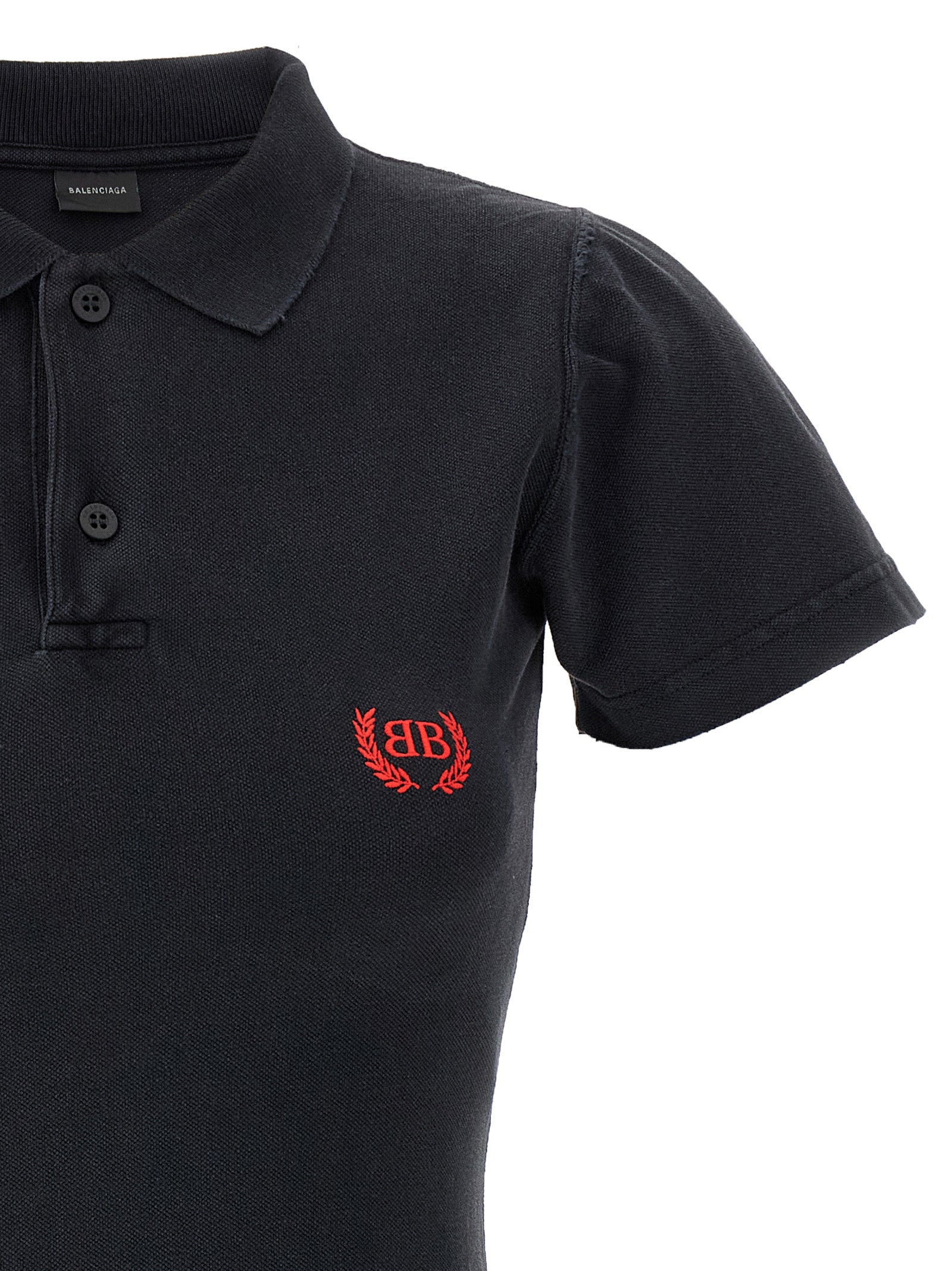 Laurel Classic polo dress Black Cotton