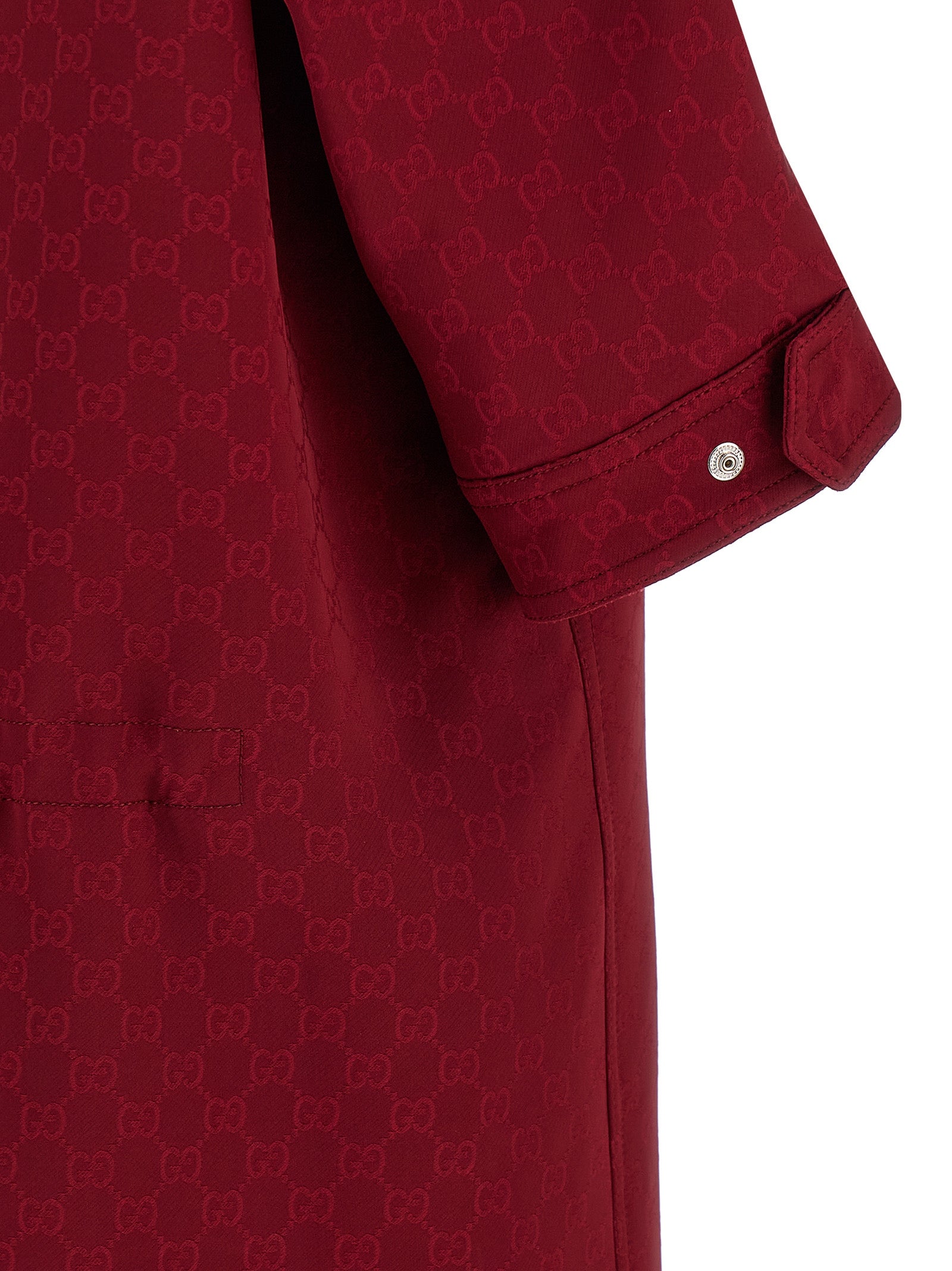 GG Coat Red Viscose Coats, Trench