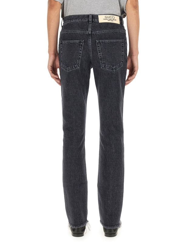 Denim Jeans Black Cotton