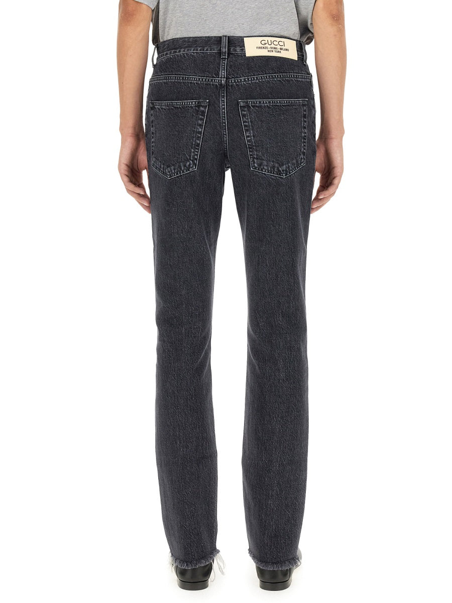 Denim Jeans Black Cotton