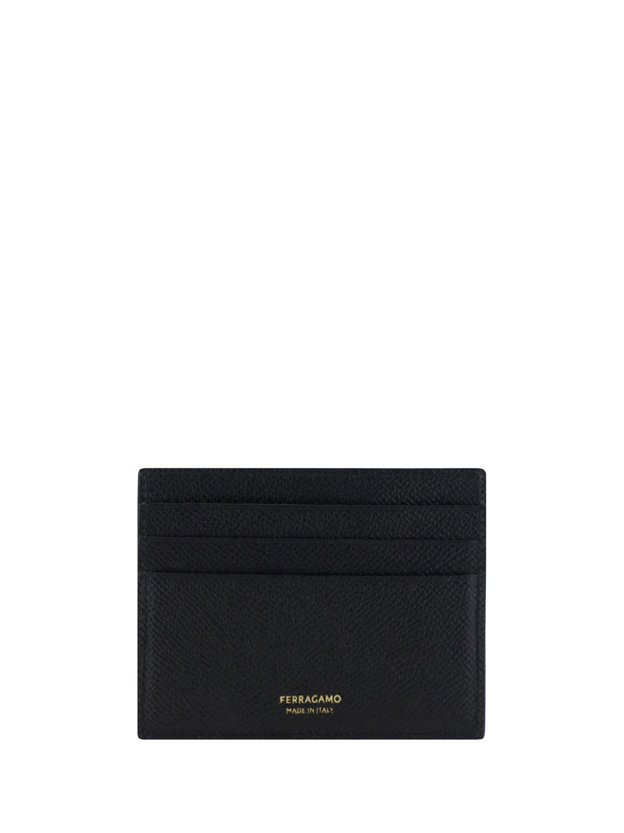 Card Holder Black Calf Leather Umbrellas