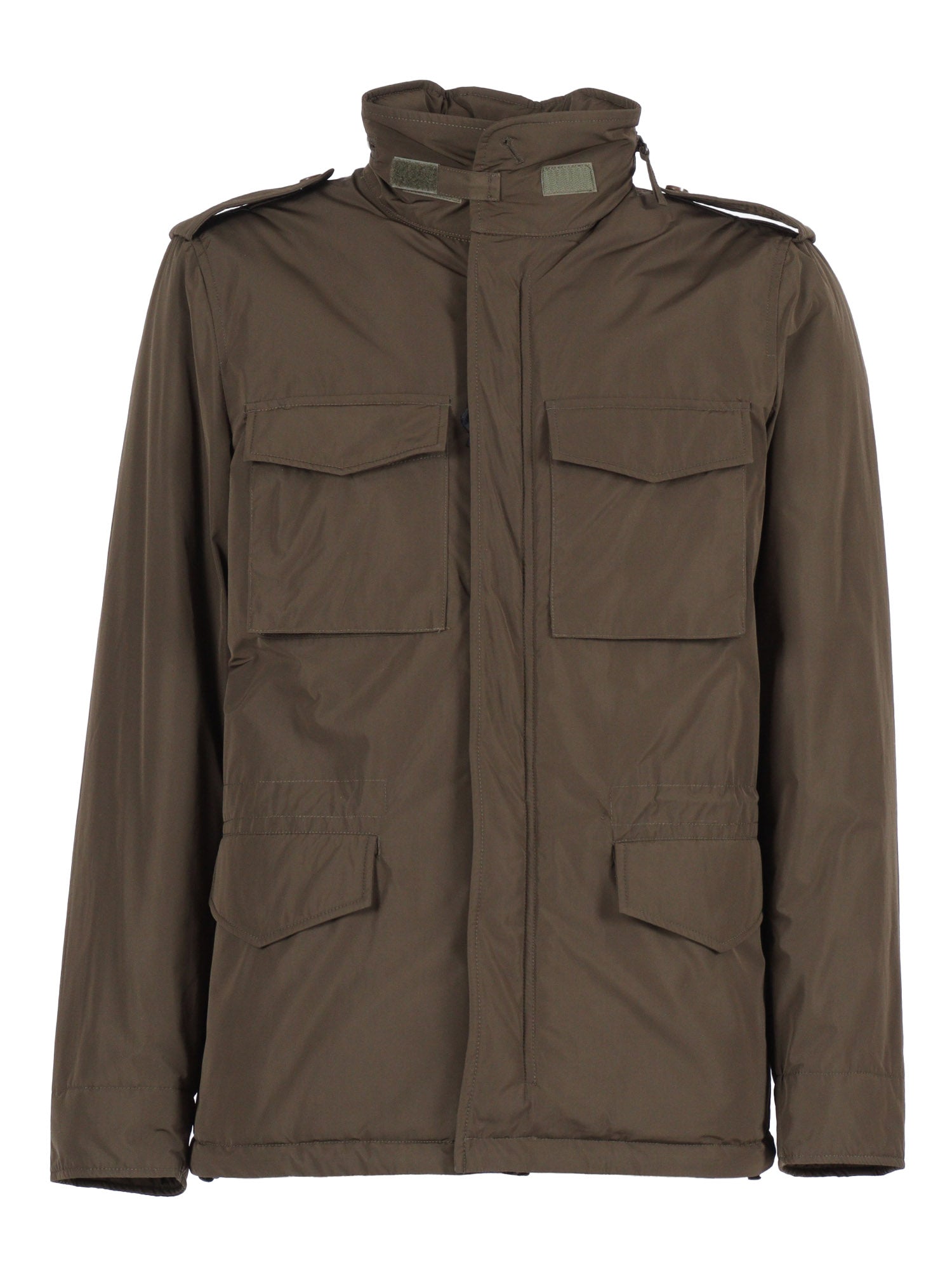 Man Jacket Green Polyester Heavy