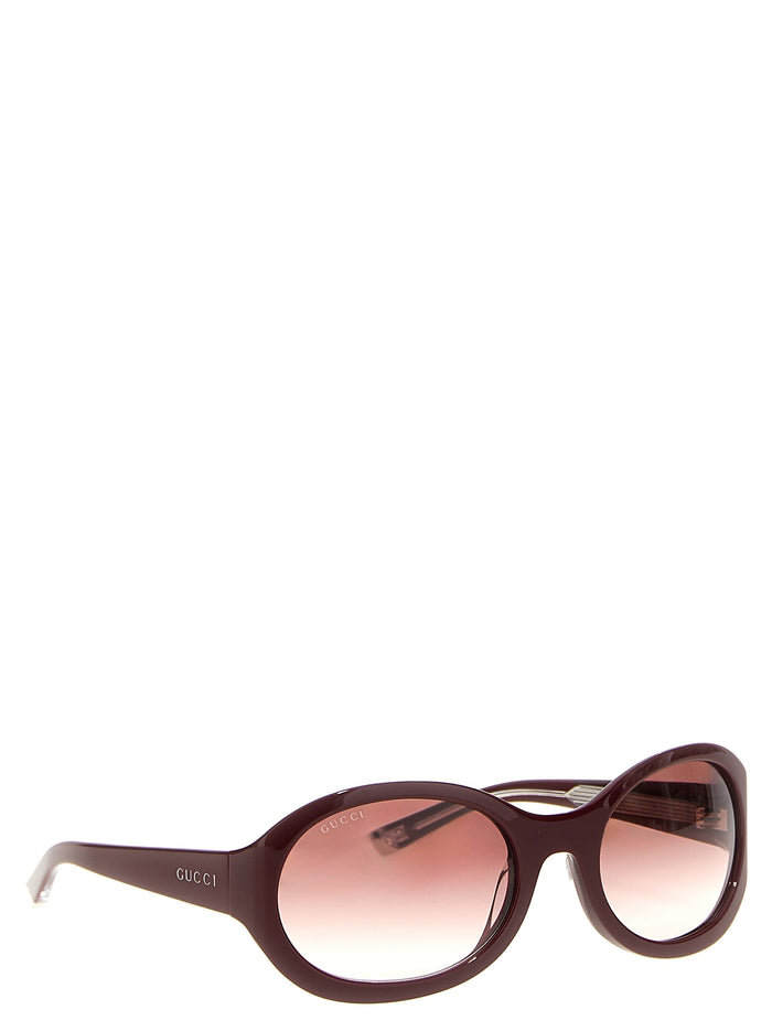 Gucci Red Ancora Sunglasses Bordeaux Acetate