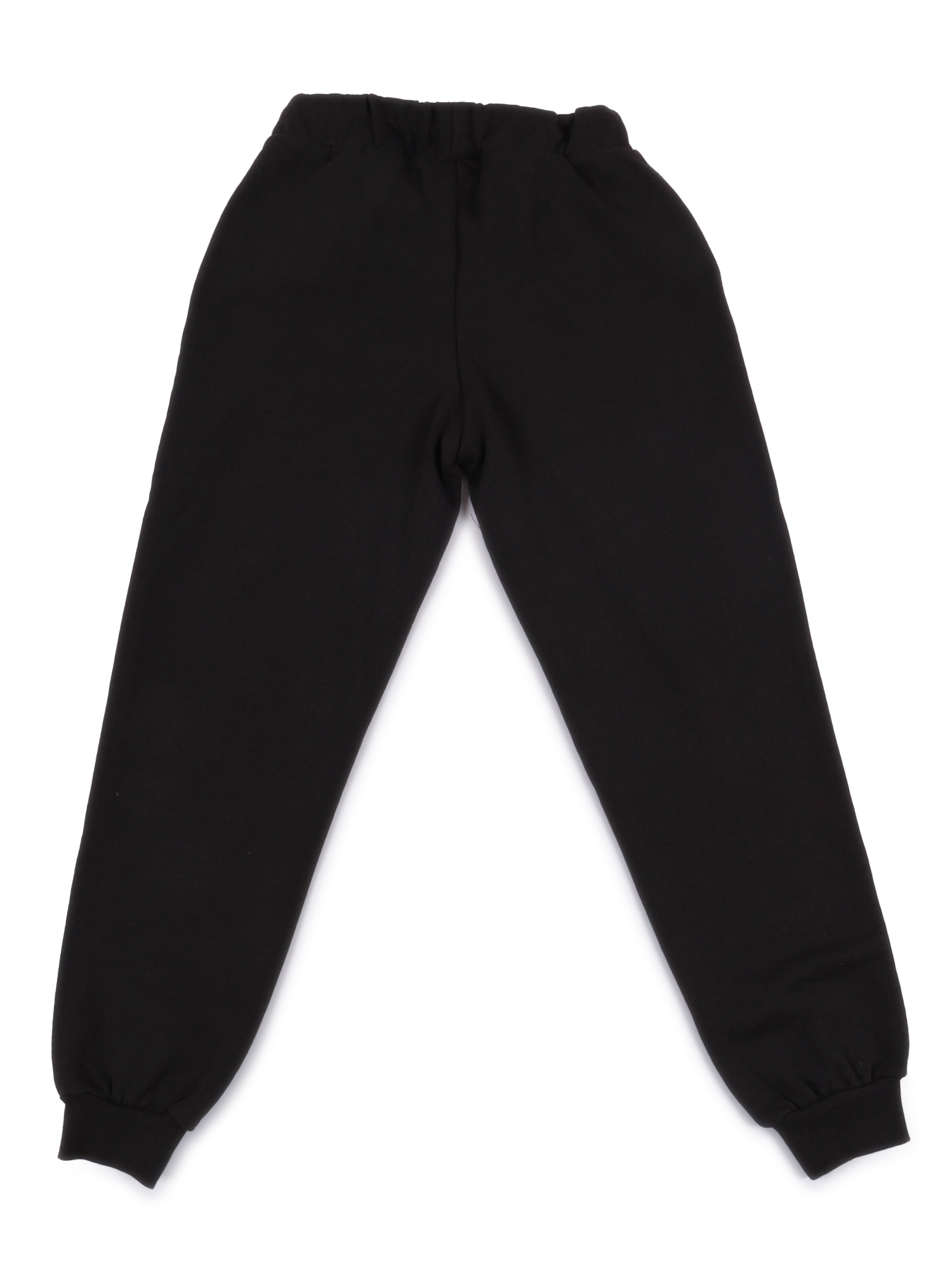 Basic solid sweatpants Black Organic Cotton Trackpants