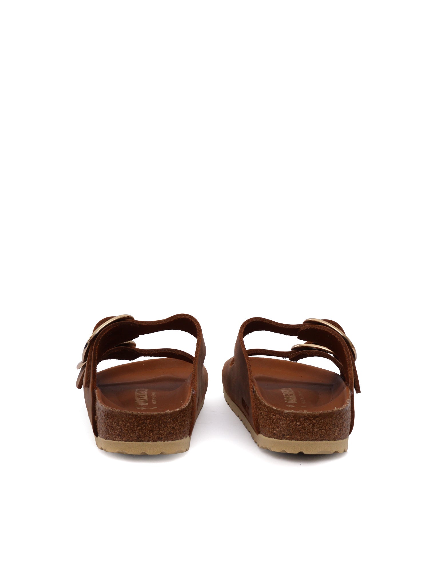 Arizona Big Buckle cognac, Oiled Leather Brown Sole In Eva Sandal