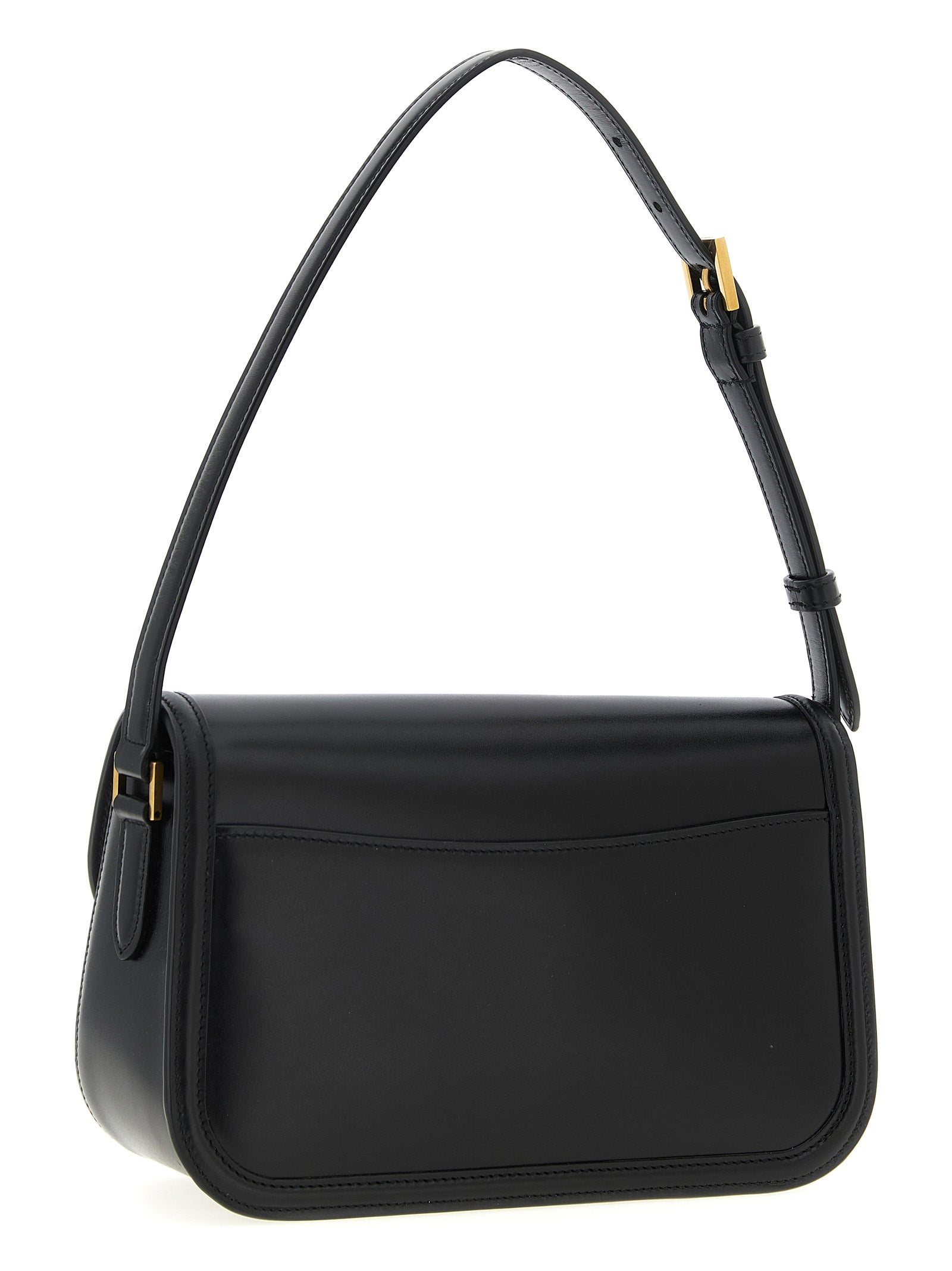 Solferino medium shoulder bag Black Calfskin Leather (bos Taurus)