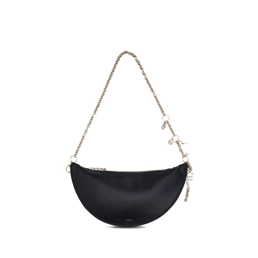 Chloé 100% Calf Leather Bos Taurus shoulder bag in black