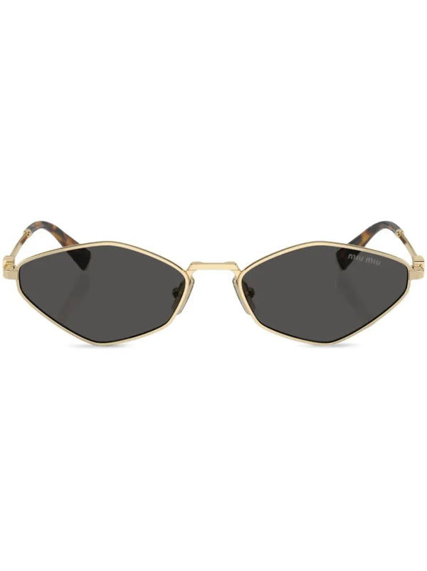 Miu - Smu56zzvn5s0 Black Gold Sunglasses