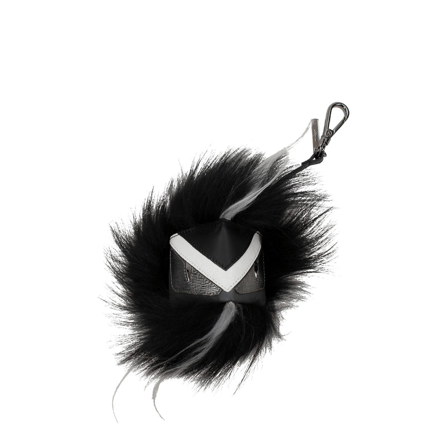 Fendi Leather key case in black