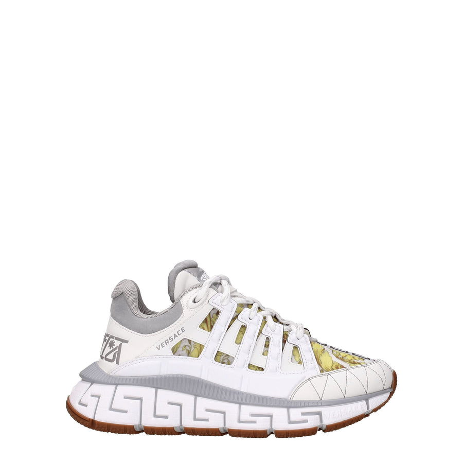 Versace Leather sneaker in white